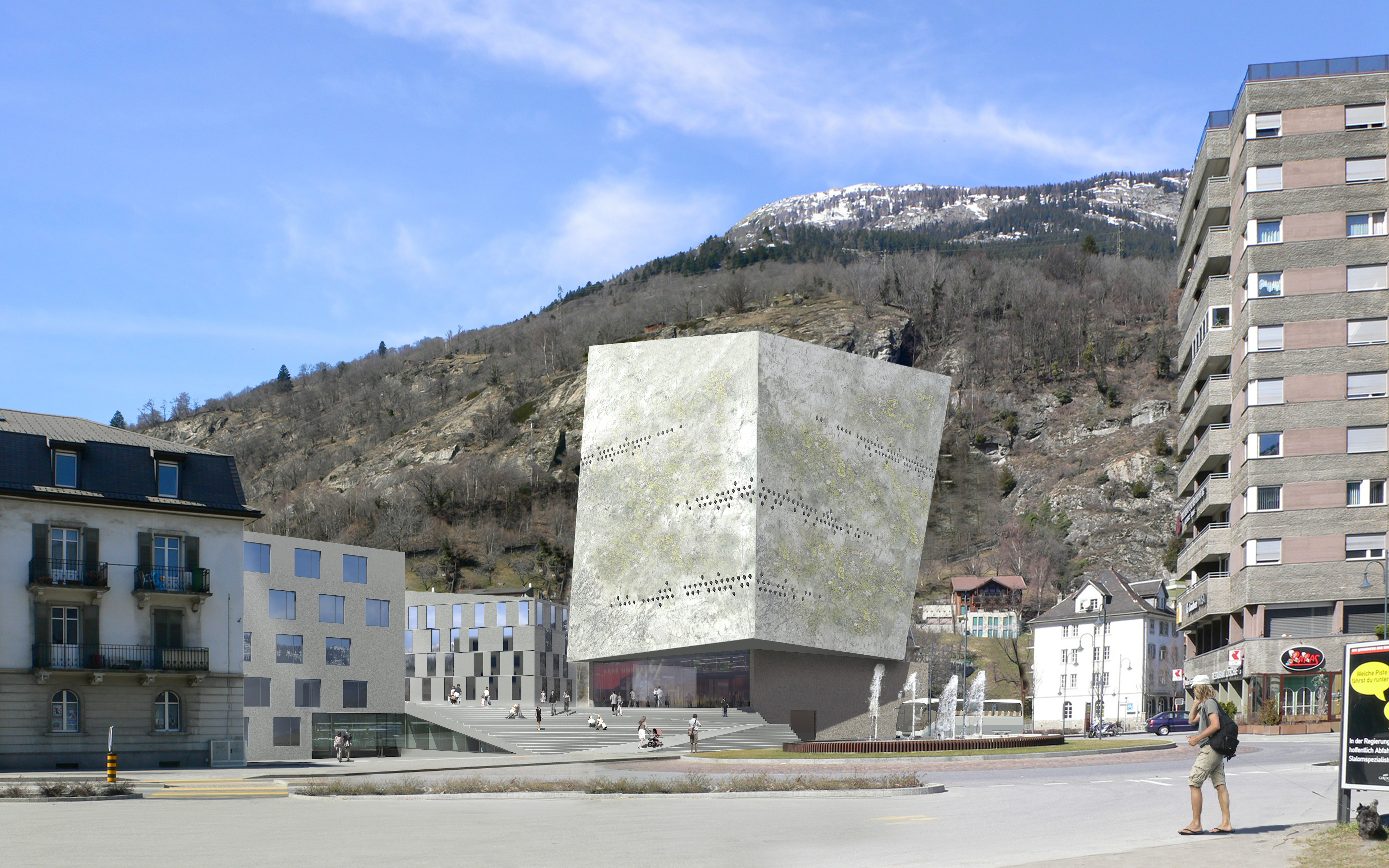 : World Nature Forum Suisse, Naters, bauzeit architekten