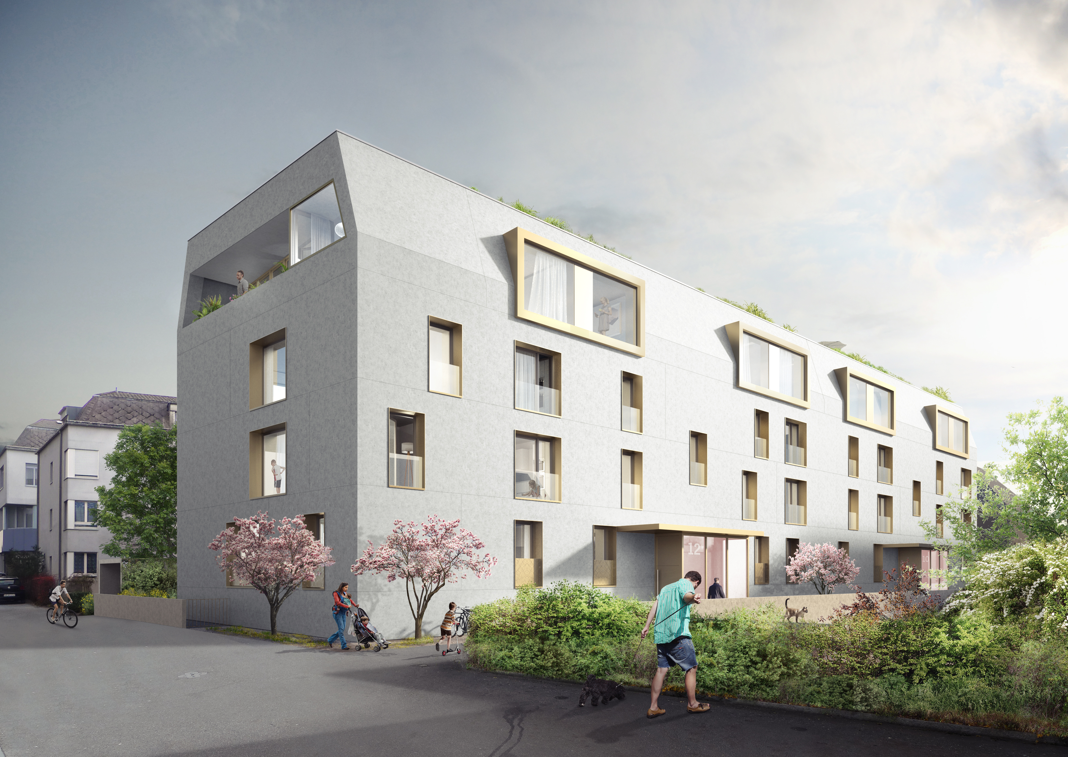 : Wohnungsbau Maurerweg, Biel, bauzeit architekten