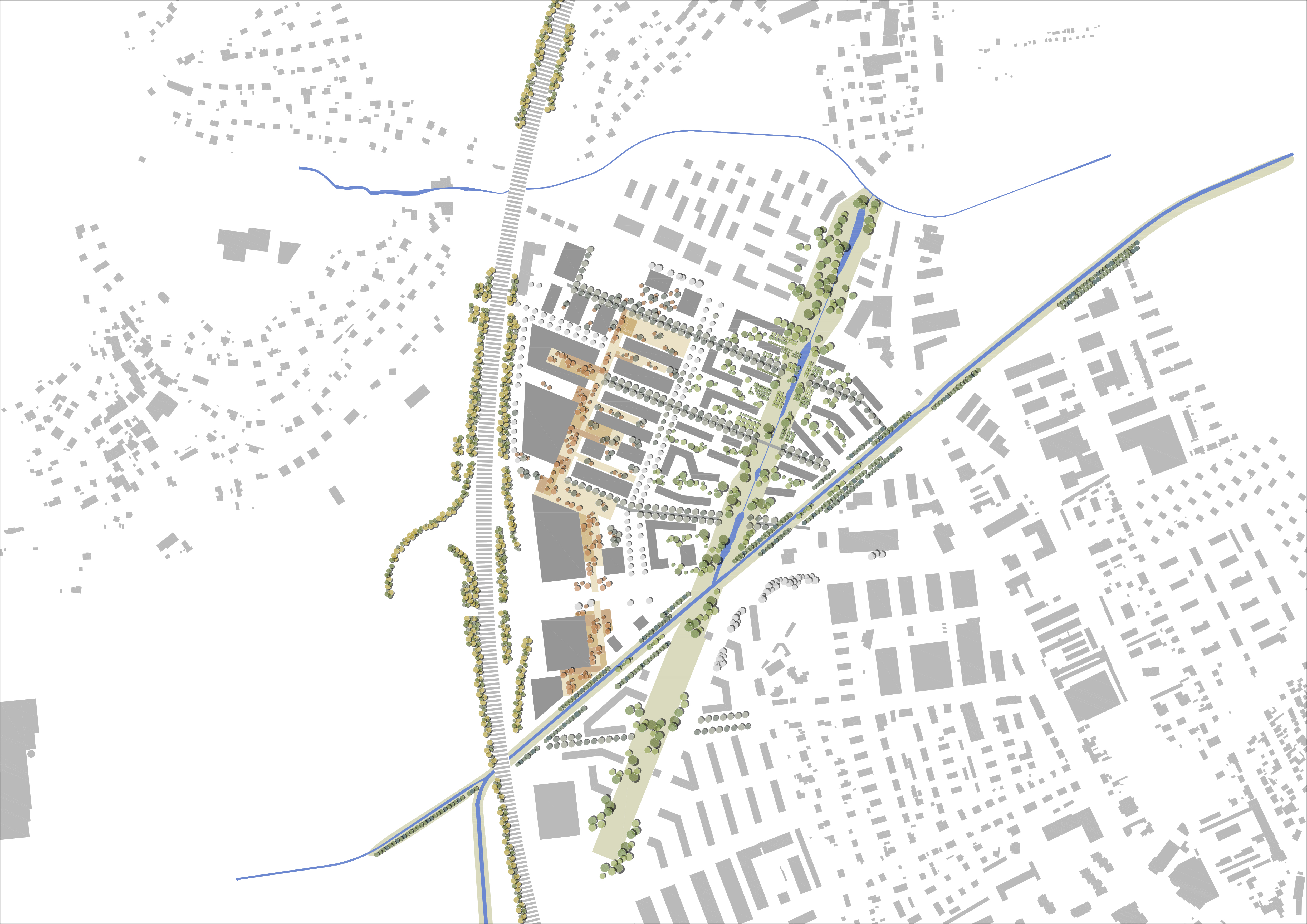 : Entwicklungsgebiet für Gewerbe- und Wohnnutzung Chamard, Montagny-près-Yverdon, bauzeit architekten